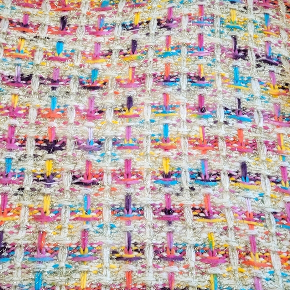 Anthropologie Stellah Multicolor Metallic Knit Sweater Small - Picture 6 of 11